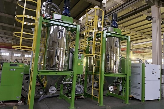Máy sấy kết tinh PET 100-1000 Kg / H với hệ thống lọc nhiều giai đoạn