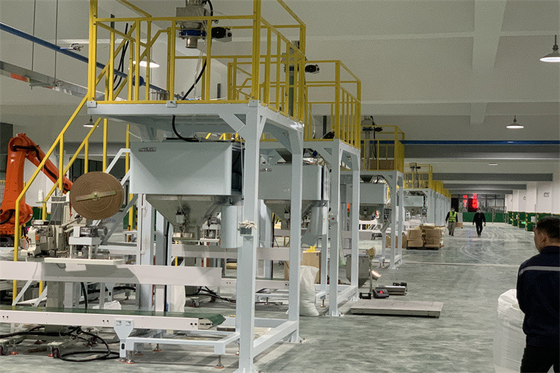 Máy đóng gói và cân xếp chồng bán tự động thông minh cho viên nhựa