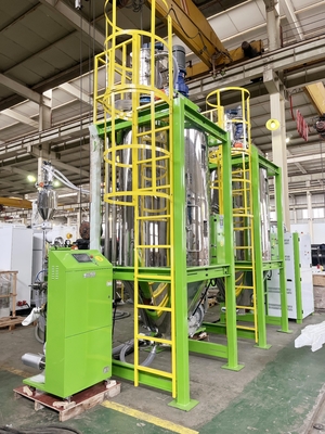 Máy sấy kết tinh nhựa PET 200 - 1000kg có khóa liên động an toàn và làm sạch tự động