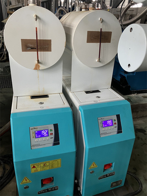 Màu xanh dương và trắng Flexible PT 3/8 Mold Temperature Controller với yếu tố làm mát ống đồng