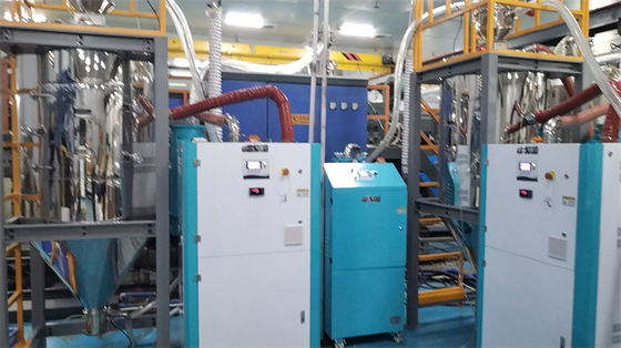 Máy khử ẩm chất khô công nghiệp mạnh mẽ Vòng xoay tổ ong 1000kg Capacity Hopper 60-4000m3/h Dòng không khí quá trình